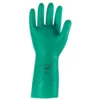 Ansell SAX992 Chemical Resistant Gloves, Nitrile, 15 Mils, 13"L, Green, Size 10, 24 Pack
