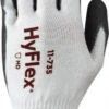 Ansell Size L (9), ANSI Cut Lvl 4, Abrasion Lvl 6, Polyurethane Coated Cut Resistant Gloves 10" Long, Palm & Fingertips Coated, Intercept Technology Yarn Lining, Knit Wrist, White/Gray, Paired 11-735-9 - 36096444