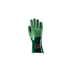 Ansell Glove, Neoprene, Full Coat, 1" Rough, Green, Size 8, 6 Pack (103624)