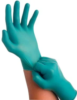 Ansell Touch N Tuff Nitrile Disposable Gloves, Box Of 100, Powder-Free, Size Large - 56-994-7