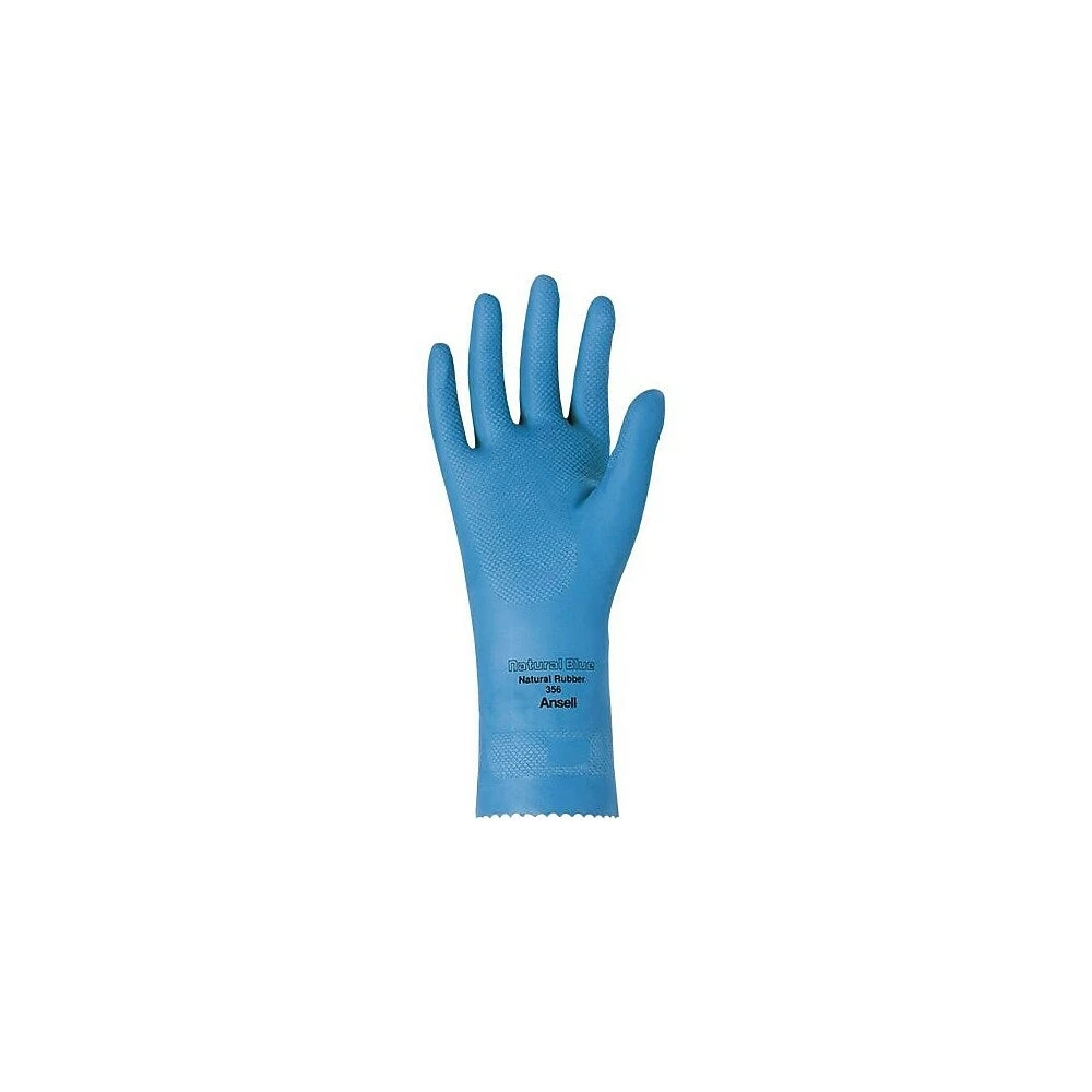Ansell Glove, Latex, Unlined, 17MiL, 1" Emboss, Blue, Size 8, 48 Pack (113680) 1 Ansell Glove, Latex, Unlined, 17MiL, 1" Emboss, Blue, Size 8, 48 Pack (113680)