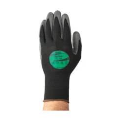 ANSELL 11-421 HyFlex® Mechanical Hazard Gloves, Black/Grey, Nylon Liner, Polyurethane Coating, EN388: 2016, 3, 1, 2, 1, A, Size 10 9 ANSELL 11-421 HyFlex® Mechanical Hazard Gloves, Black/Grey, Nylon Liner, Polyurethane Coating, EN388: 2016, 3, 1, 2, 1, A, Size 10 -Ansell Shop ans9610422p back 1