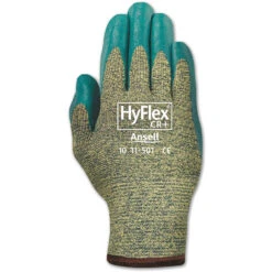 ANSELL 11-501 HyFlex Cut Resistant Gloves, Blue/Grey, EN388: 2016, 3, X, 4, 1, D, Nitrile Palm, Kevlar, Size 8