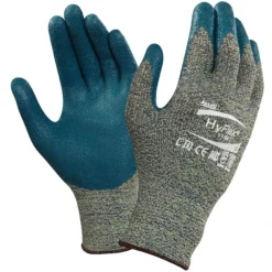 ANSELL 11-501 HyFlex Cut Resistant Gloves, Blue/Grey, EN388: 2016, 3, X, 4, 1, D, Nitrile Palm, Kevlar, Size 8 -Ansell Shop ans9610515e 3 2