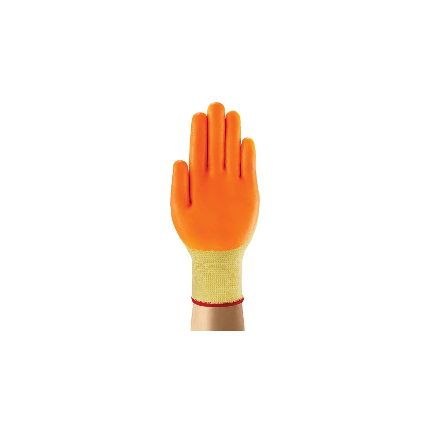 ANSELL 11-515 HyFlex Cut Resistant Gloves, Orange/Yellow, EN388: 2016, 4, X, 4, 2, E, Nitrile Palm, Spandex/Stainless Steel Liner, Size 10 2 ANSELL 11-515 HyFlex Cut Resistant Gloves, Orange/Yellow, EN388: 2016, 4, X, 4, 2, E, Nitrile Palm, Spandex/Stainless Steel Liner, Size 10 - Image 2