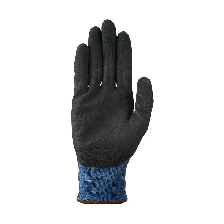 11-528 HyFlex Cut Resistant Gloves, Black/Blue, EN388: 2016, 3, X, 3, 2, B, Nitrile Palm Coated, Ansell Intercept Technology, Size 9 2 11-528 HyFlex Cut Resistant Gloves, Black/Blue, EN388: 2016, 3, X, 3, 2, B, Nitrile Palm Coated, Ansell Intercept Technology, Size 9 - Image 2