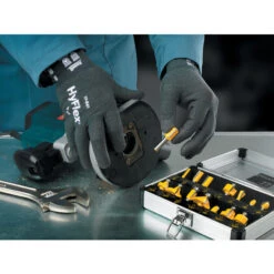 ANSELL 11-541 HyFlex Cut Resistant Gloves, Grey, EN388: 2016, 4, X, 2, 1, D, Nitrile Palm, Kevlar/Nylon/Spandex, Size 10 -Ansell Shop ans9610561c app 2