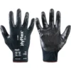 ANSELL 11-542 HyFlex Cut Resistant Gloves, Black, EN388: 2016, 4, X, 3, 2, F, Nitrile Palm, Intercept Technology, Size 9