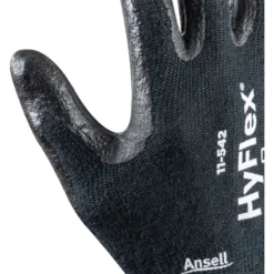 ANSELL 11-542 HyFlex Cut Resistant Gloves, Black, EN388: 2016, 4, X, 3, 2, F, Nitrile Palm, Intercept Technology, Size 8 -Ansell Shop ans9610566a ans9610566l 4 1