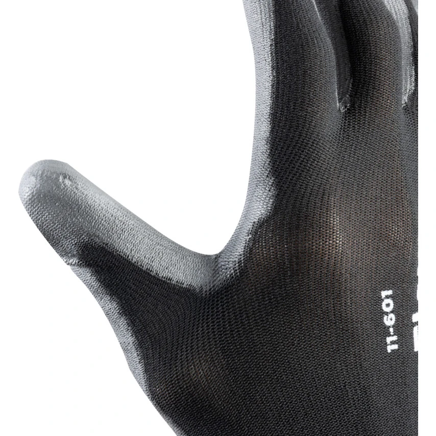 ANSELL 11-601 HyFlex® Mechanical Hazard Gloves, Black/Grey, Nylon Liner, Polyurethane Coating, EN388: 2016, 3, 1, 2, 1, A, Size 8 4 ANSELL 11-601 HyFlex® Mechanical Hazard Gloves, Black/Grey, Nylon Liner, Polyurethane Coating, EN388: 2016, 3, 1, 2, 1, A, Size 8 - Image 4