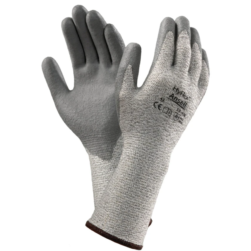 ANSELL 11-638 Cut Resistant Gloves, Grey, EN388: 2016, 4, 4, 4, 3, B, PU Palm, Cotton/HPPE/Lycra/Nylon, Size 10 1 ANSELL 11-638 Cut Resistant Gloves, Grey, EN388: 2016, 4, 4, 4, 3, B, PU Palm, Cotton/HPPE/Lycra/Nylon, Size 10