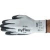 ANSELL 11-724 Hyflex Intercept Cut Resistant Gloves, Black/White, EN388: 2016, 4, 3, 4, 2, B, PU Palm, Lycra, Size 11