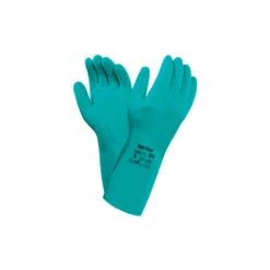 Ansell Shop 9 ANSELL 37-300 Alphatec Chemical Resistant Gauntlet, Green, Nitrile, Size 10