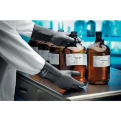 ANSELL 38-514 ChemTek Chemical Resistant Gloves, Grey, Rubber, Unlined, Size 8 -Ansell Shop ans9611999c 3