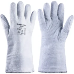 ANSELL 42-474 Crusader Flex, Heat Resistant Gloves, Grey, Cotton/Polyester, Cotton/Polyester Liner, Nitrile Coating, 180°C Max. Compatible Temperature, Size 8