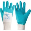 ANSELL 47-200 Easy Flex Mechanical Hazard Gloves, Green/White, Interlock Cotton Liner, Nitrile Coating, EN388: 2016, 2, 1, 1, 1, A, Size 9