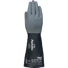 ANSELL 53-001 Alphatec Chemical Resistant Gloves, Black/Grey, Nitrile, Size 11