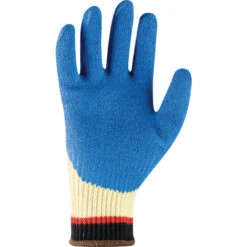 ANSELL 80-600 Powerflex Cut Resistant Gloves, Blue/Yellow, EN388: 2016, 3, 4, 4, 4, C, Latex Palm, Kevlar, Size 8 -Ansell Shop ans9615763c ans9615769j 3 2