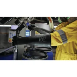 ANSELL 87-104 Alphatec Chemical Resistant Gloves, Black, Latex, Size 7 -Ansell Shop ans9616242d app