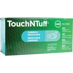 ANSELL TouchNTuff 92-600 Disposable Gloves, Green, Nitrile, 4.7mil Thickness, Powder Free, Size 9, Pack Of 100 -Ansell Shop ans9616663c ans9616669j 4 1