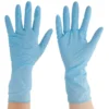 ANSELL TouchNTuff 92-665 Disposable Gloves, Blue, Nitrile, 4.3mil Thickness, Powder Free, Size 9.5-10, Pack Of 100