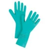 Ansell SAX987 Chemical Resistant Gloves, Nitrile, 11 Mils, 13"L, Green, Size 10, 36 Pack