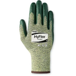 Ansell Hyflex 11-511 Cut Resistant Gloves, Size Large/9, 13 Gauge, Foam Nitrile Coated - 6 Pack