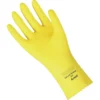 Ansell Versatouch 297 Gloves, Size Small/7, 12" L, Rubber Latex, Flock-Lined Inner Lining, 20 Mil - 72 Pack