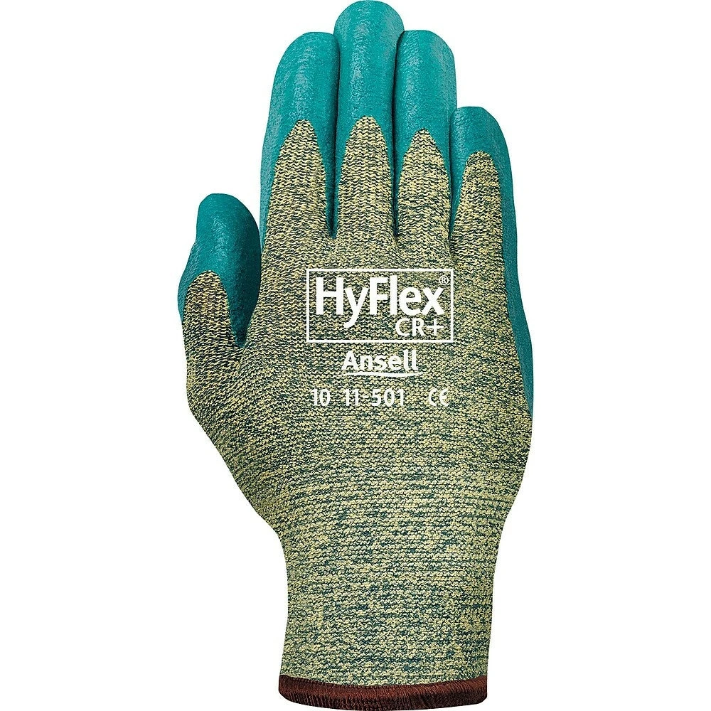 Ansell Hyflex 11-501 Gloves, Size Medium/8, 13 Gauge, Foam Nitrile Coated - 6 Pack 1 Ansell Hyflex 11-501 Gloves, Size Medium/8, 13 Gauge, Foam Nitrile Coated - 6 Pack