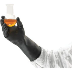 ANSELL G17K, Chemical Resistant Gloves, Black, Latex, Cotton Flocked Liner, Size 8.5 -Ansell Shop mrg9612321d mrg9612324r app